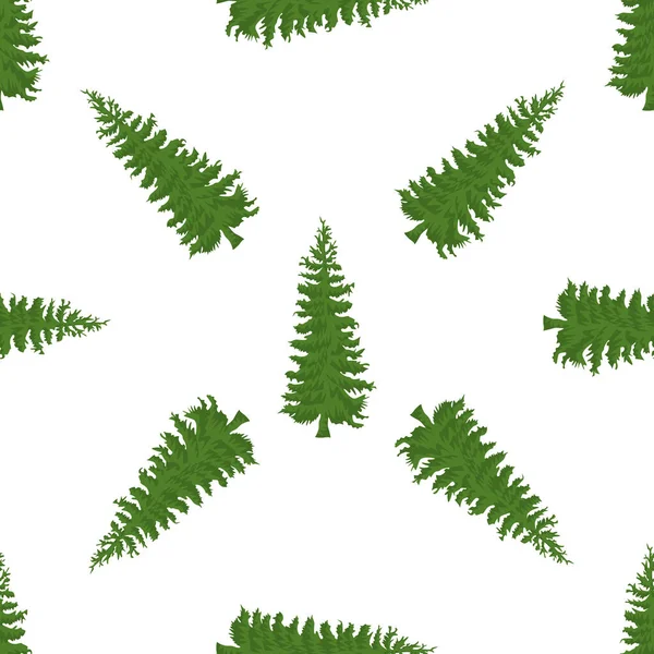 Christmas tree seamless pattern. High detailed fir tree texture. illustration. — Stock Photo, Image