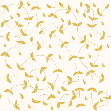 Düğün davetiyesi ya da bitkisel paket tasarımı için yapraksız ya da çiçeksiz. Vektör illüstrasyonu.