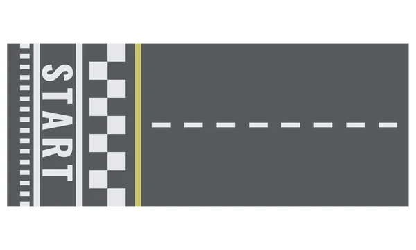 Стартовая линия гоночный фон для вашего карт гоночный трек дизайн в виде сверху. Векторная иллюстрация . — стоковый вектор