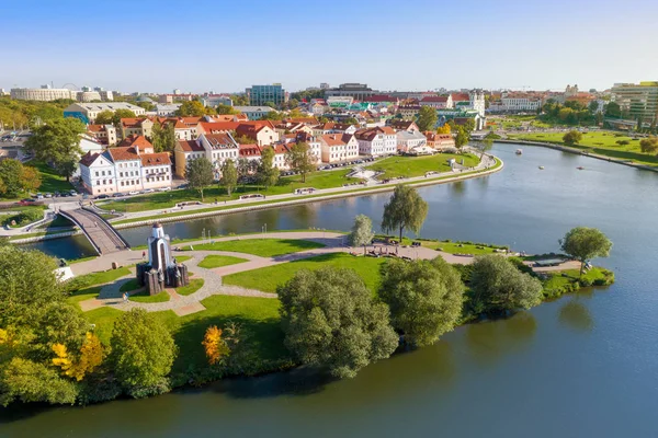 Luftaufnahme von Minsk. Weißrussland — Stockfoto