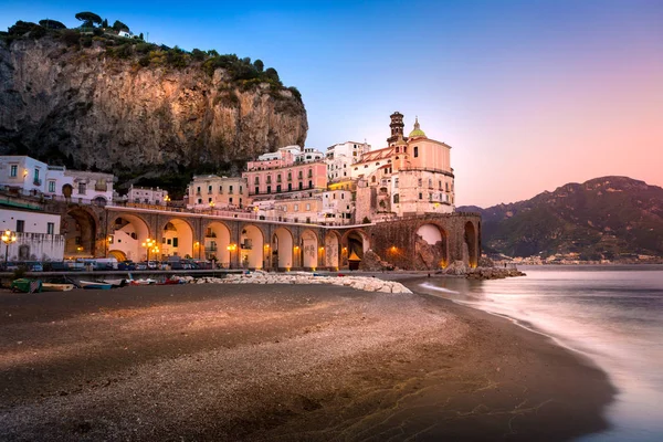 Amalfi gece görünümü — Stok fotoğraf