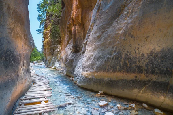 Samaria kloof. Kreta, Griekenland — Stockfoto