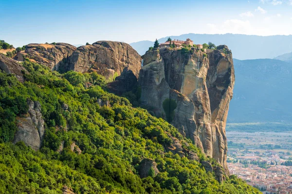 Manastır Holy Trinity sabah, Meteora, Yunanistan