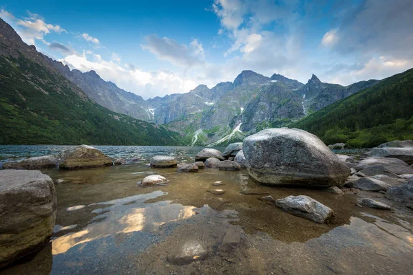 Eye Sea Lago Montanhas Tatra Polônia — Fotografia de Stock