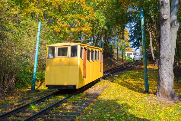 索道铁路在考纳斯立陶宛 — 图库照片