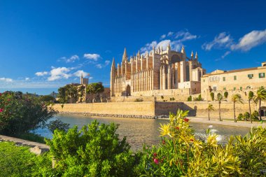 Katedrali, Santa Maria ve Palma ve Parc del Mar yakınındaki, Majorca, İspanya