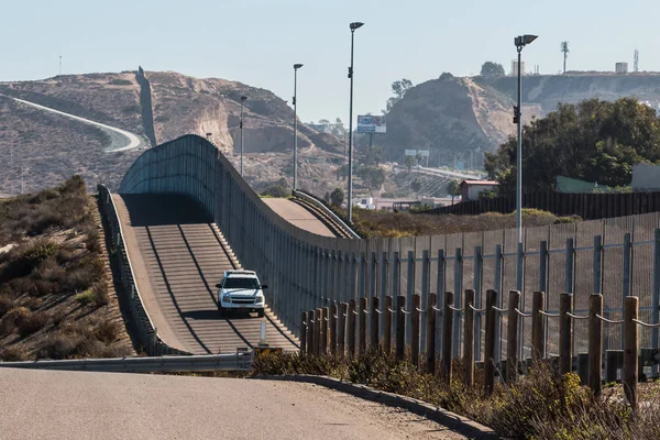 Border Patrol Vehicle Patrolling San Diego-Tijuana Border