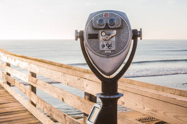 Close-up of Coin-Operated Sightseeing Binoculars