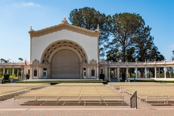 A Balboa Park szabadtéri Spreckels orgona pavilon — Stock Fotó
