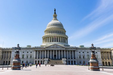 İnsanlar ABD Capitol Binası Washington, Dc ziyaret