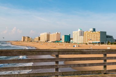Virginia Beach Oceanfront balıkçılık iskele ile otel, Korkuluk