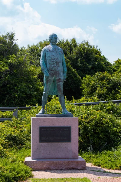 Az Admiral Francois de Grasse-ban Virginiadohány Tengerpart Memorial — Stock Fotó