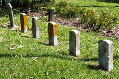 Graves of African American Union Soldiers in Norfolk, Virginia clipart