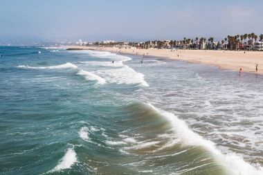 İnsanlar Güney Kaliforniya hava Venice Beach, California, zevk