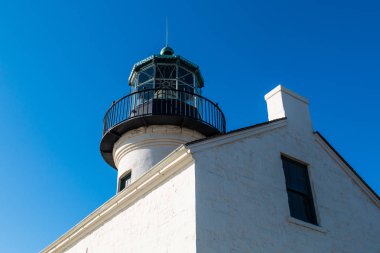 Yan bina ve fener Oda eski noktası Loma deniz feneri San Diego, Kaliforniya.