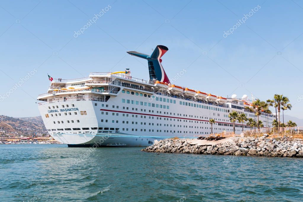 Ensenada Mexico May 2017 Cruise Ship Carnival Imagination Makes Stop