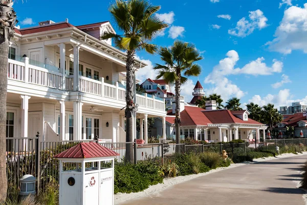 Coronado Kalifornien Januari 2018 Strandpromenaden Sträckor Förbi Beach Village Stugorna — Stockfoto