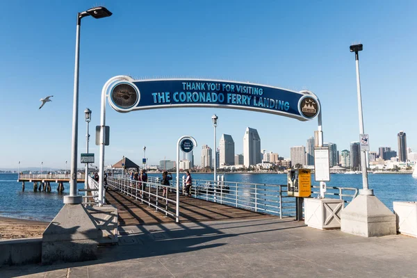 Coronado California February 2018 Entrance Coronado Ferry Landing Dock Pier — Stock Photo, Image