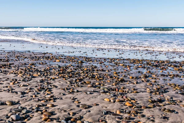 Colorful Stones Dot Beach South Carlsbad State Beach San Diego — Stock Photo, Image