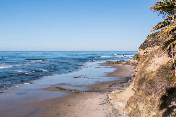 Vista Praia Swami Encinitas Califórnia Maré Baixa Local Surf Internacionalmente — Fotografia de Stock