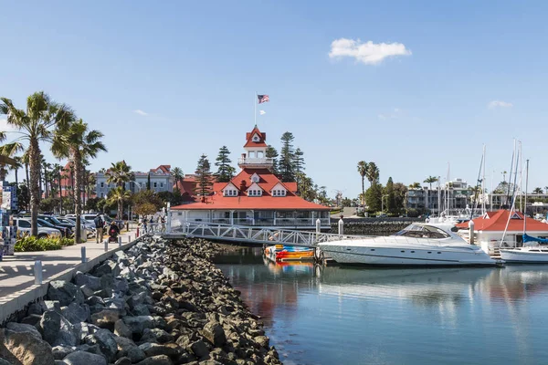 Coronado California Usa Febrero 2017 Puerto Deportivo Glorietta Bay Yacht — Foto de Stock