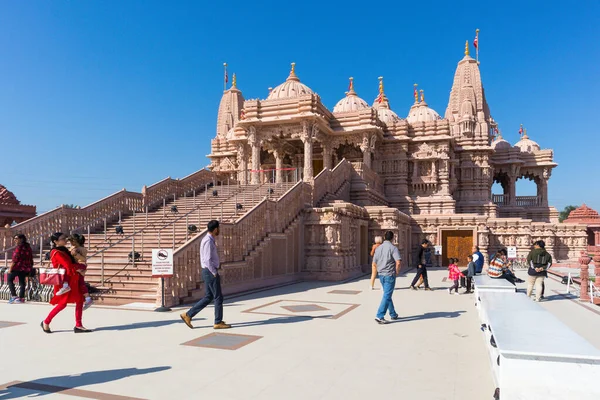 Chino Hills California Usa February 2020 People Visit Baps Shri — Stock Photo, Image