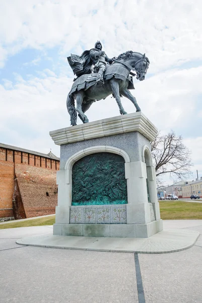 El monumento al príncipe Dmitry Donskoy en Kolomna — Foto de Stock