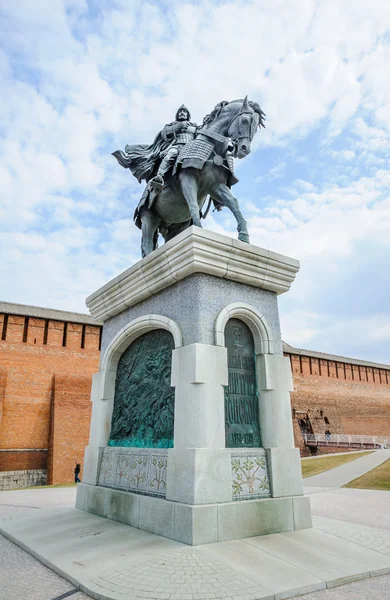 O monumento ao príncipe Dmitry Donskoy em Kolomna — Fotografia de Stock