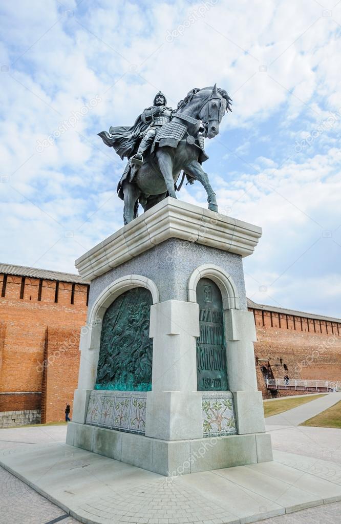 The monument to the Prince Dmitry Donskoy in Kolomna