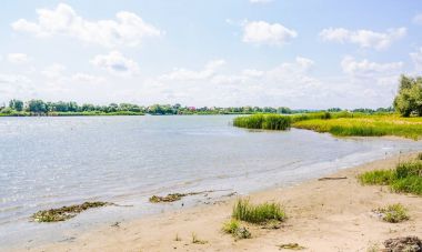 Rostov-on-Don çevresi Don Nehri kıyısında