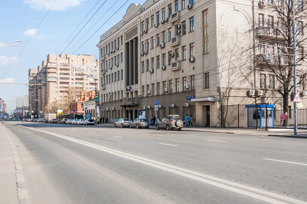 Moscú Rusia Abril 2015 Calle Taganskaya Construcción Del Servicio Federal — Foto de Stock