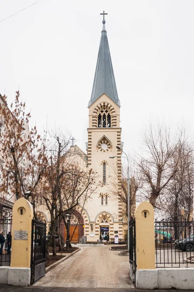 Moscow Russia January 2020 Evangelical Lutheran Cathedral Holy Apostles Peter — Stockfoto