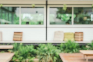 Arka plan bulanık - kahve dükkanı bokeh ile arka plan bulanıklık.