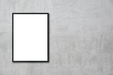 Boş çerçeve duvar odadaki asılı kadar alay