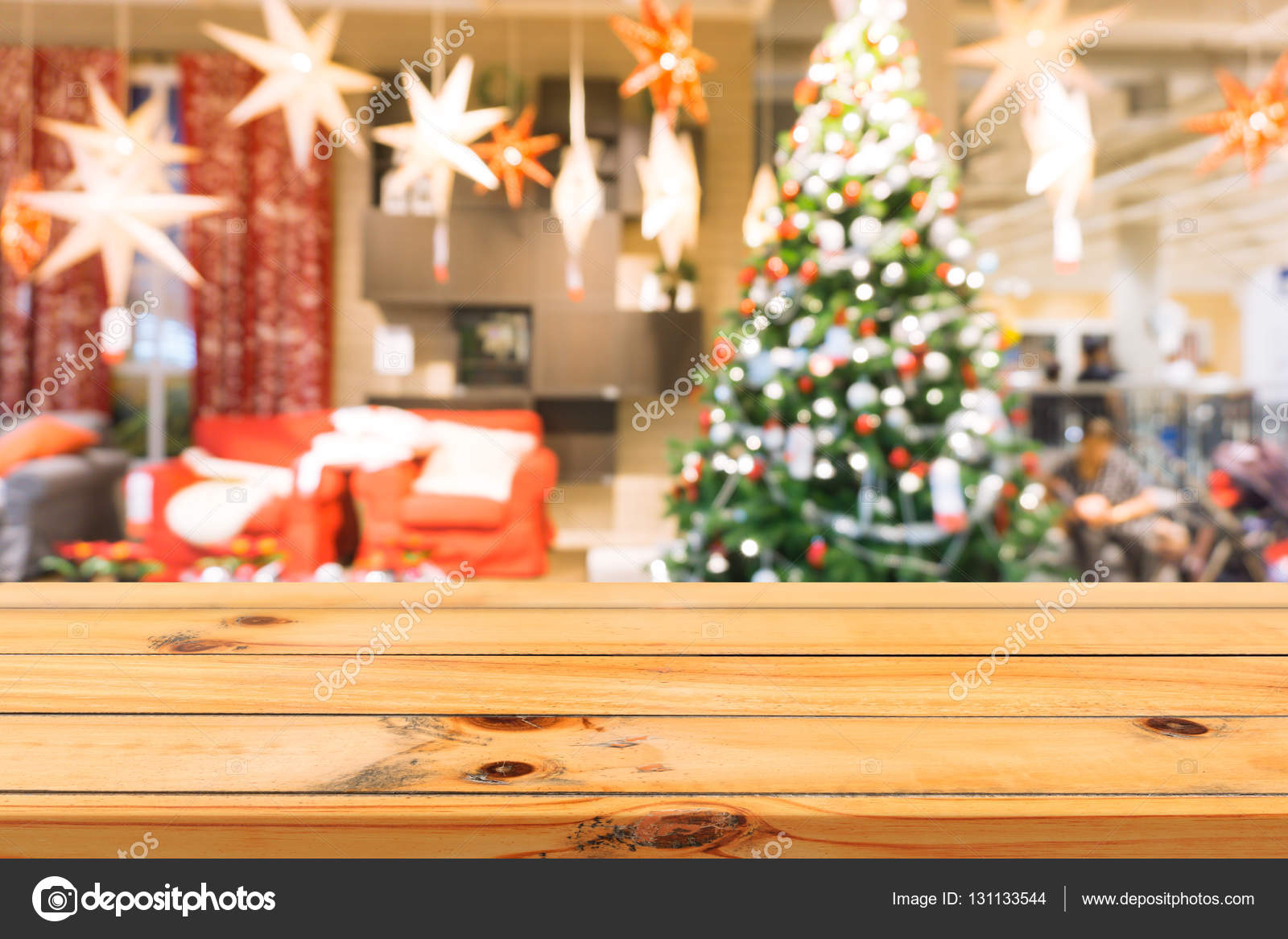 Fotos: fondos para montajes de navidad | Tablero de madera vacía mesa