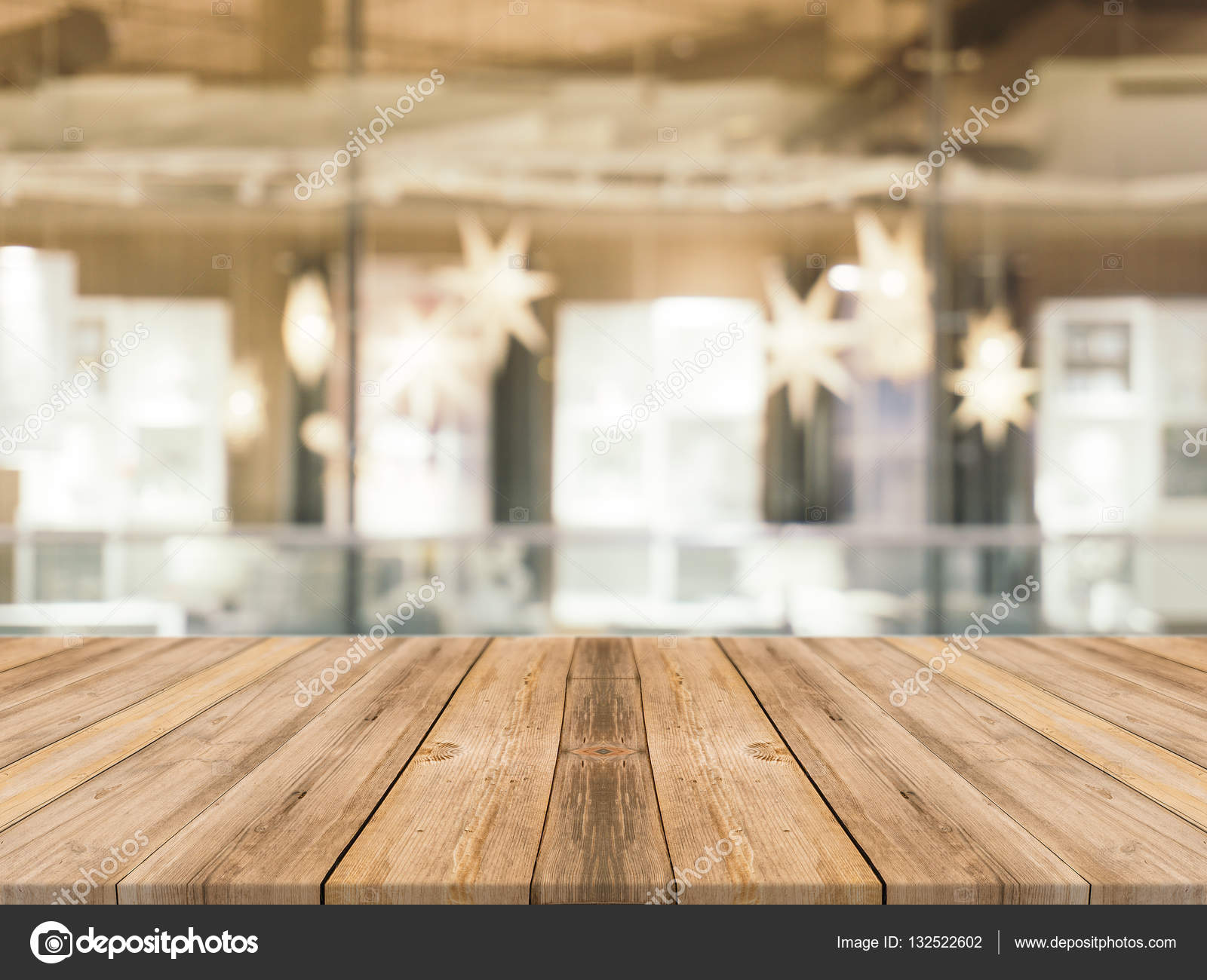 Wooden Board Empty Table Top On Of Blurred Background Perspective Brown Wood Table Over Blur In Coffee Shop Background Can Be Used Mock Up For Montage Products Display Or Design Key