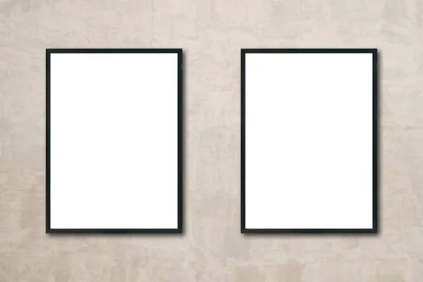Mock up marco de la imagen del cartel en blanco colgando en la pared en la habitación —  Fotos de Stock