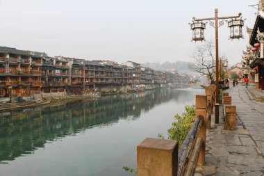 Fenghuang antik kenti. Fenghuang ilçesinde bulunan. Güneybatı, Hunan eyaleti, Çin.