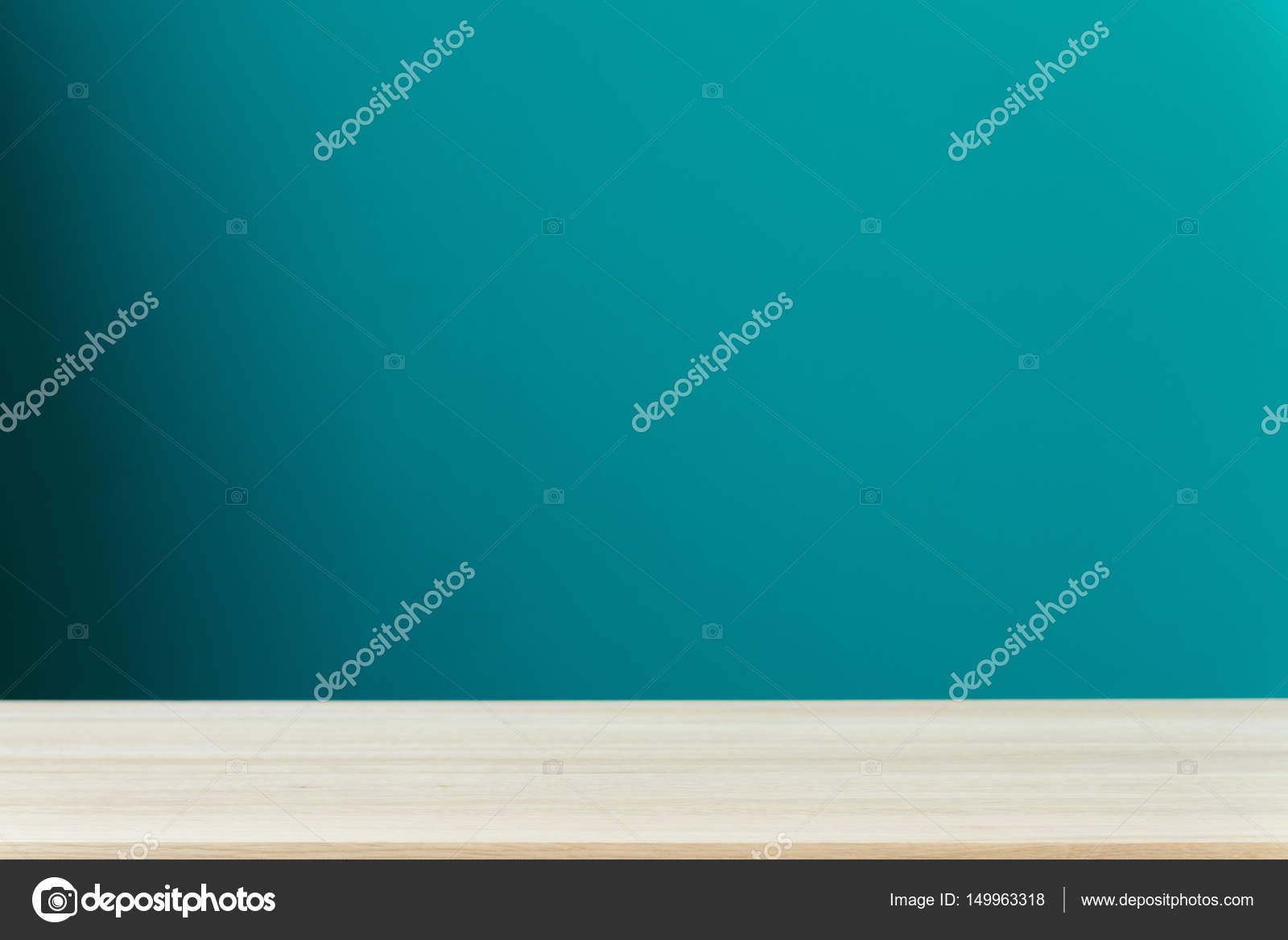 Tabla Madera Natural Abstracta Textura Con Fondo Azul Degradado