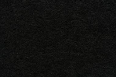 Doğal parlak siyah elyaf keten doku, büyük ayrıntılı makro Closeup, rustik dokulu kumaş çuval bezi tuval arka plan, köşegen desen, yatay kopya alanı.