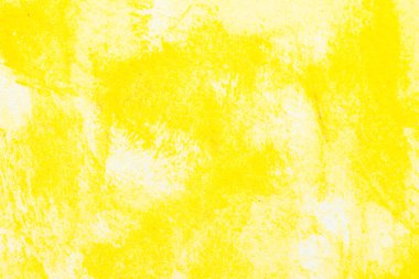 Sarı soyut suluboya beyaz kağıt arka plan üzerinde dokulu boyama