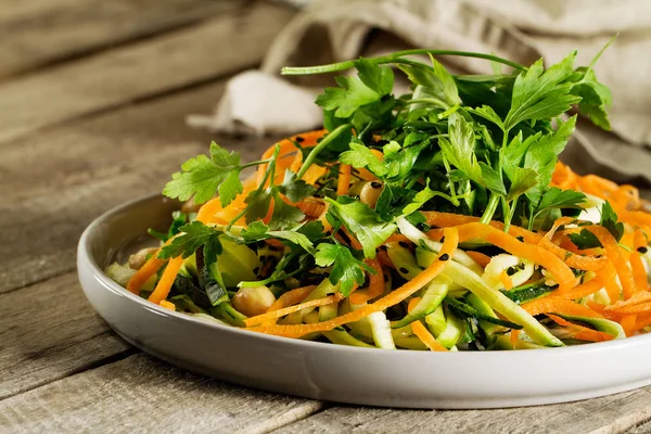Fresh Tasty Vegetable Vegetarian or Vegan Grated Salad — Stock Photo, Image