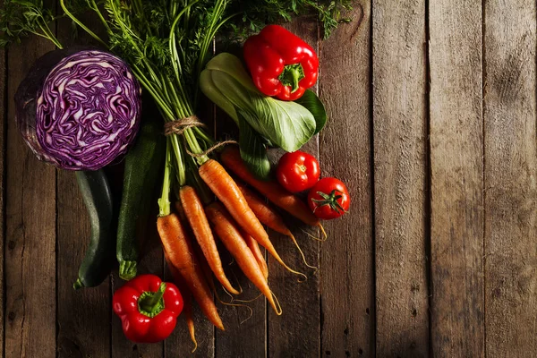 Food Vegetable Colorful Background. Tasty Fresh Vegetables — Stock Photo, Image