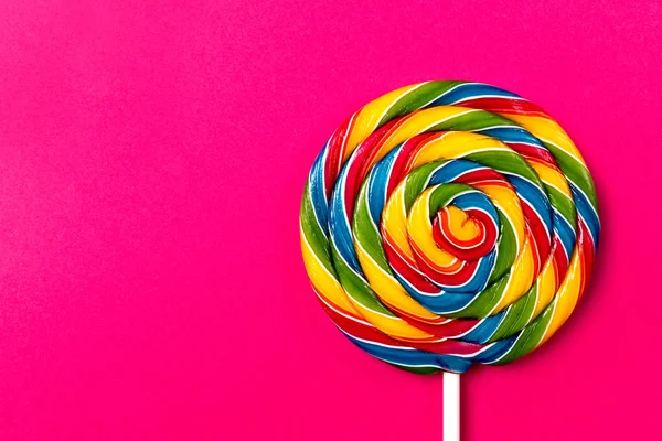 Tasty appetizing Party Accessory Sweet Swirl Candy Lollypop — Stock Photo, Image