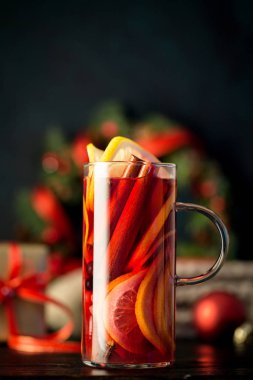 Bileşiminde mulled şarap