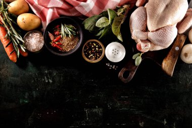 Pişirme işlemi yaratıcı kompozisyon