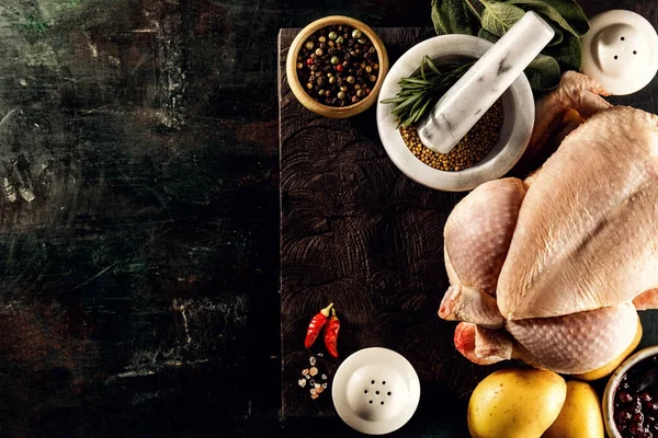 Yemek pişirmek için oluşan maddeler Üstten Görünüm