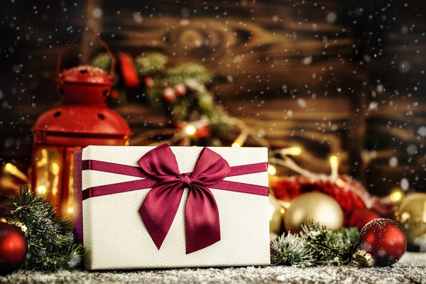 Noel için hediye kutusu — Stok fotoğraf