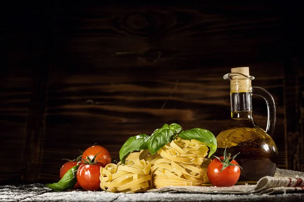 Composizione di ingredienti sani per pasto di cottura — Foto Stock