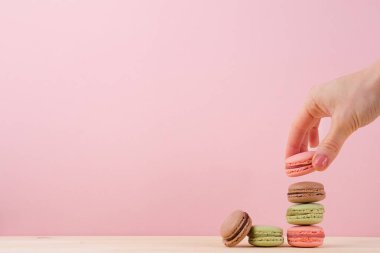 El yığın macaroons